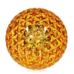 Kartell Planet LED-Tischleuchte Kugel, gelb