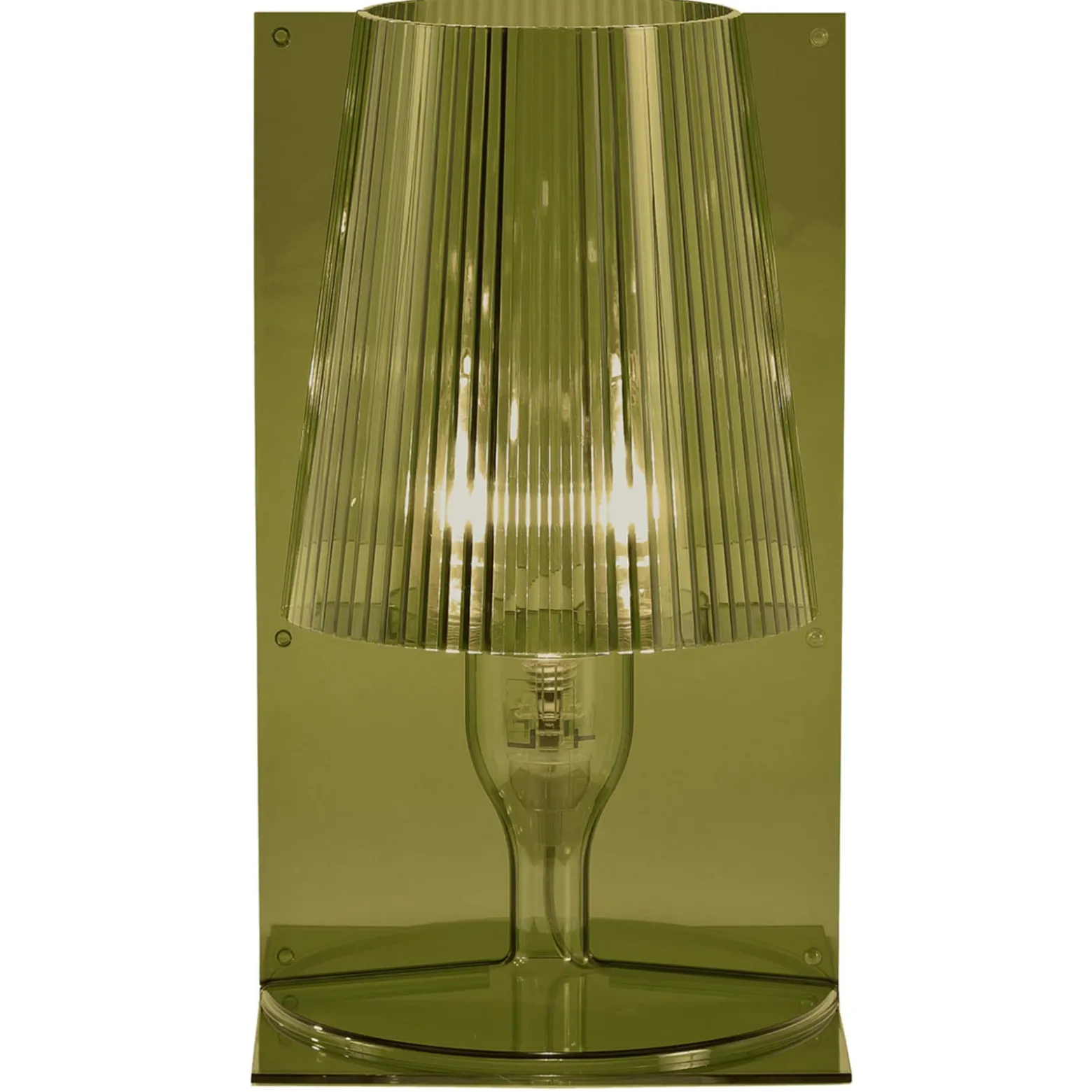 Kartell Take Designer-Tischleuchte, olivgrün
