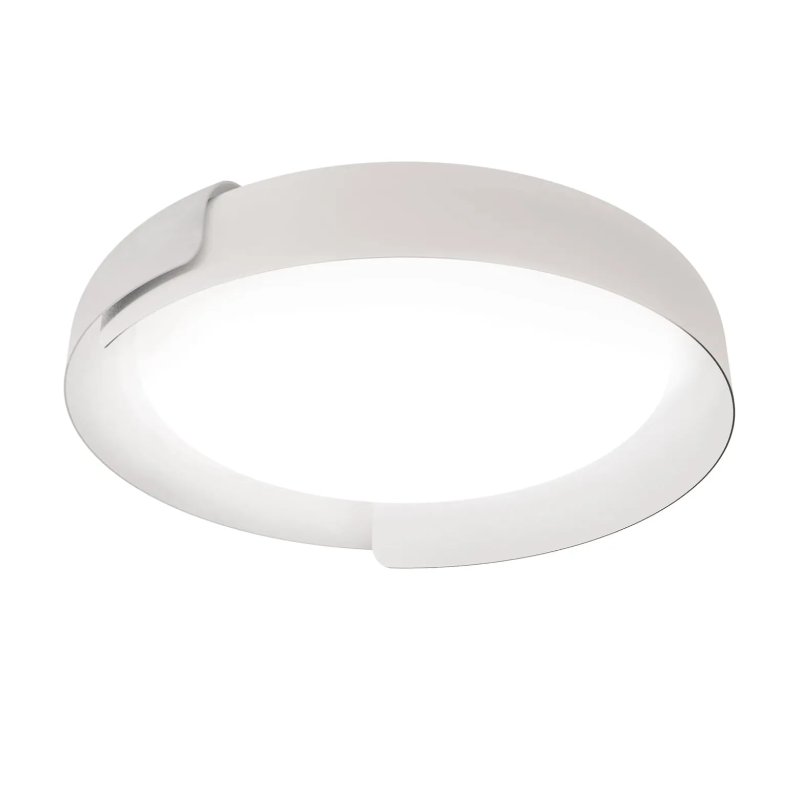 kdln LED-Deckenleuchte Dala, weiß/weiß, Ø 58 cm, dim