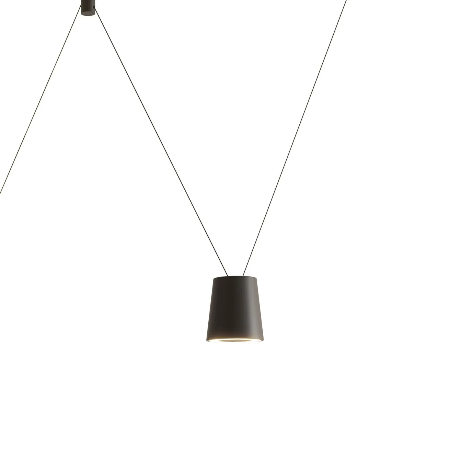 kdln LED-Designer-Hängelampe Sling, 2.700 K, 1-fl., schwarz