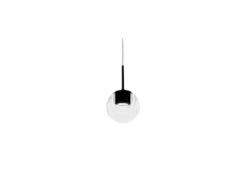 kdln LED-Hängeleuchte Dew, schwarz, 1-flammig, Ø 11 cm