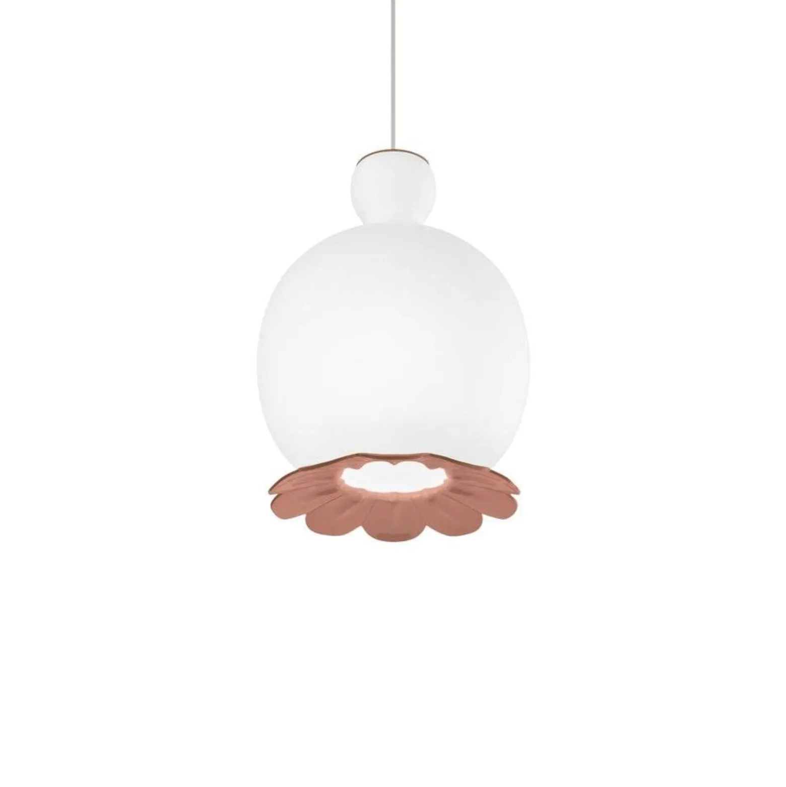 kdln Opyo Hängeleuchte, korallenrosa, Ø 22 cm, Glas