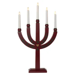 Kerzenleuchter Elias Tradition fünfflammig rot