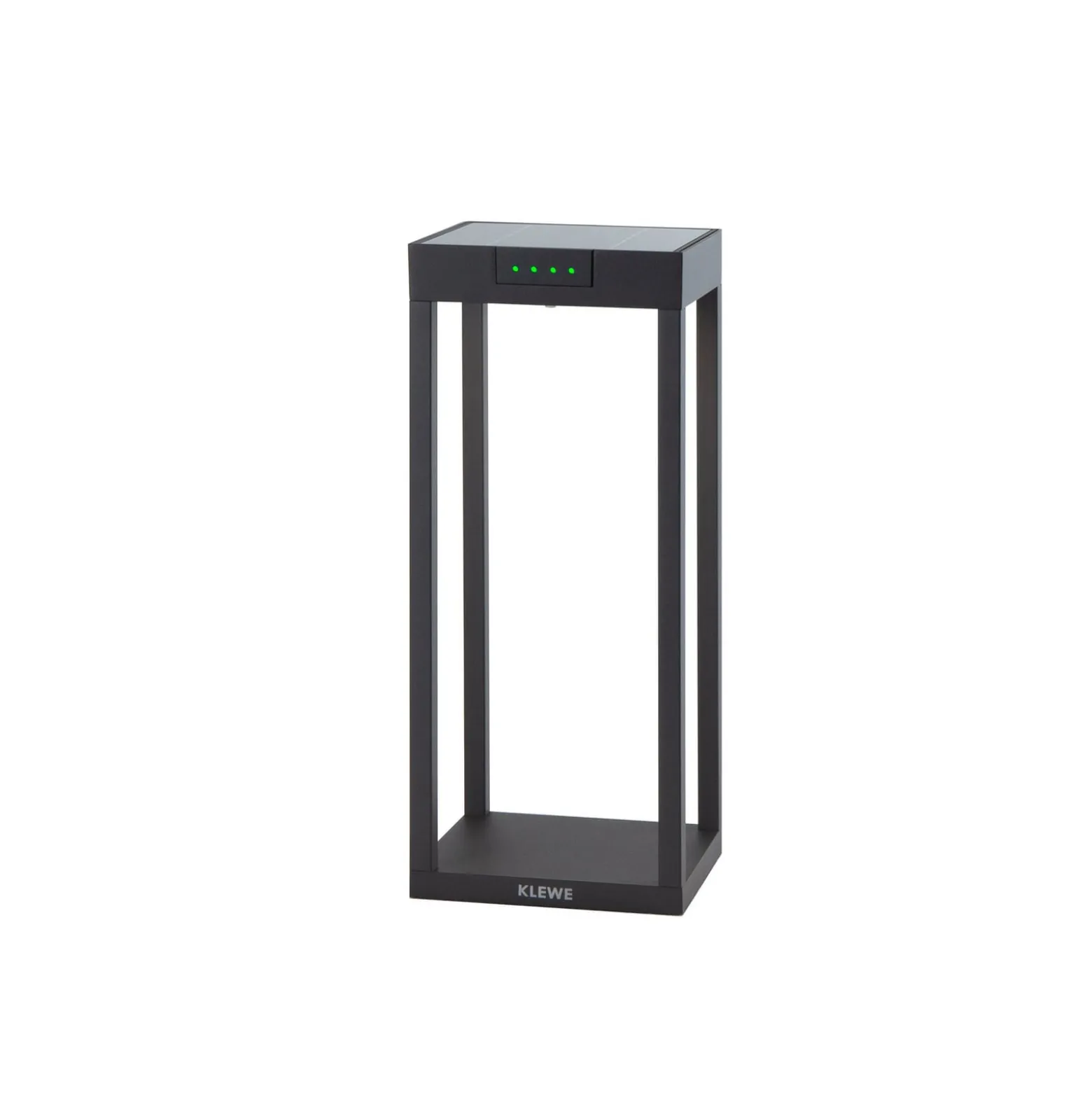 KLEWE LED-Solarlampe RADIA MINI, anthrazit, 35 cm, Alu, IP65