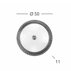 KOLARZ Deckenlampe Milady, Ø 50 cm, altmessingfarben