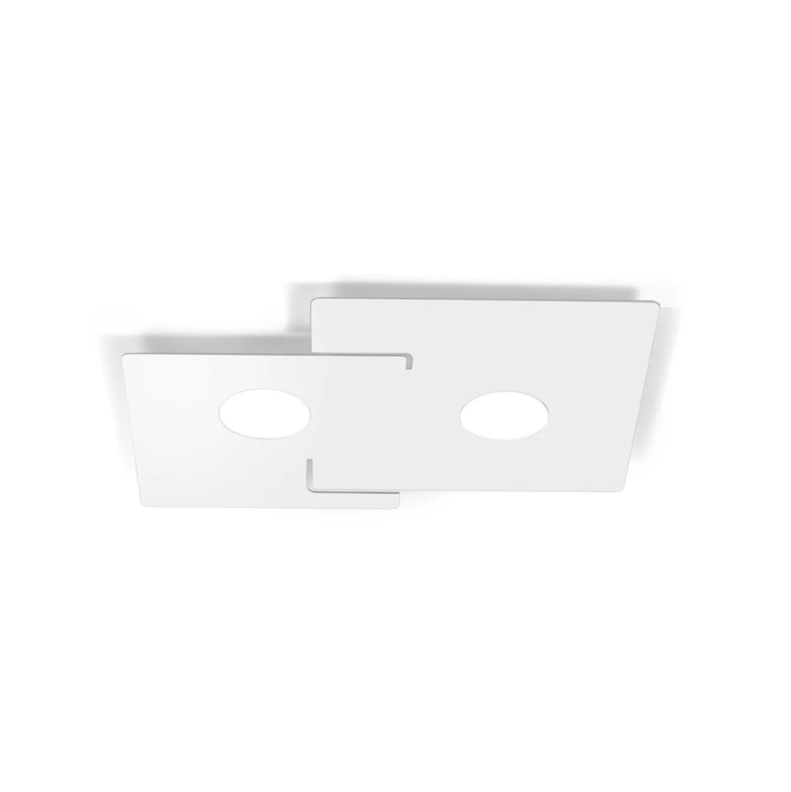 KOLARZ Deckenleuchte Square, weiß, Länge 44 cm, Metall
