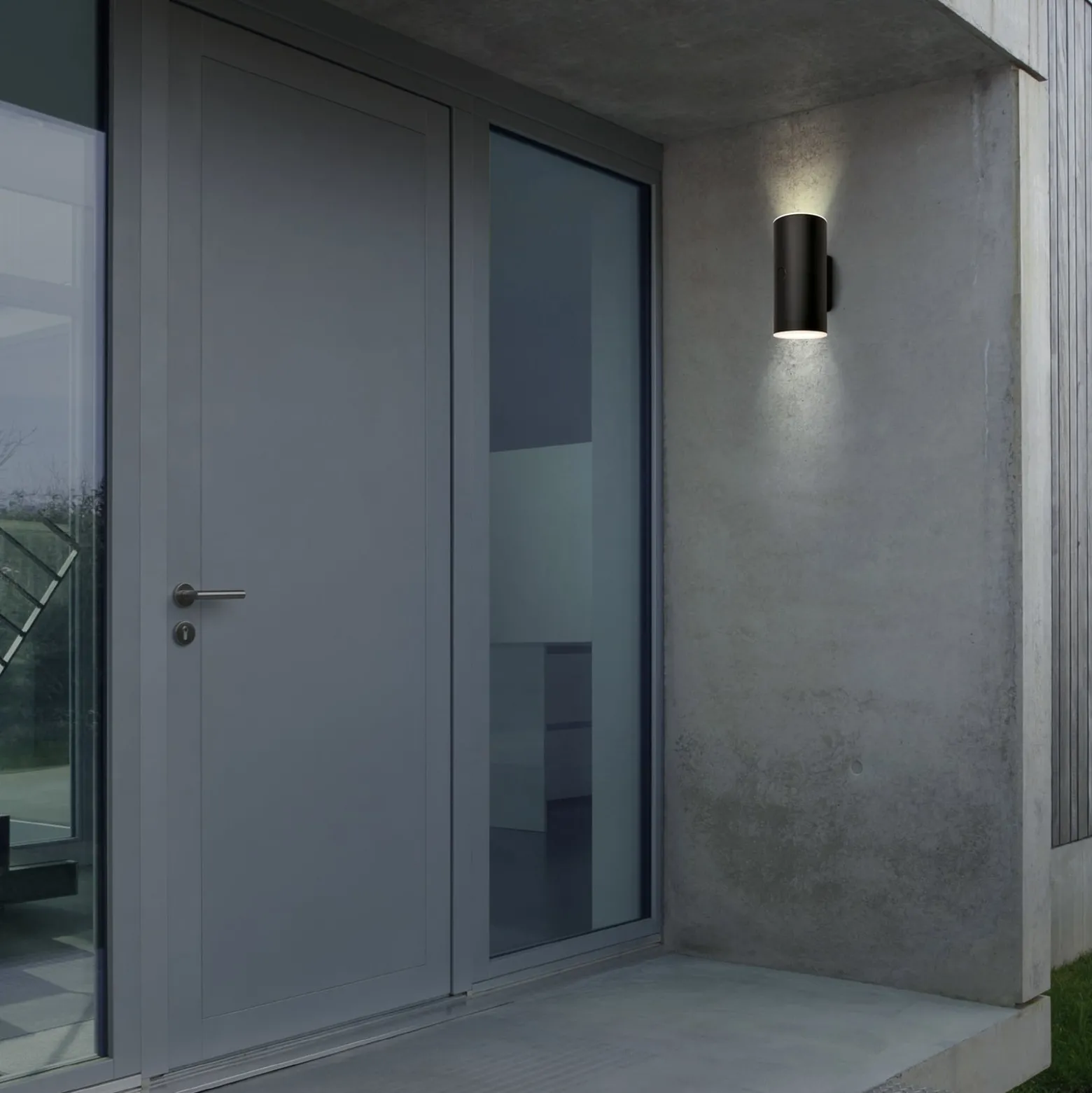 LED-Akku-Außenwandlampe 3786015, schwarz Touchdimmer up/down