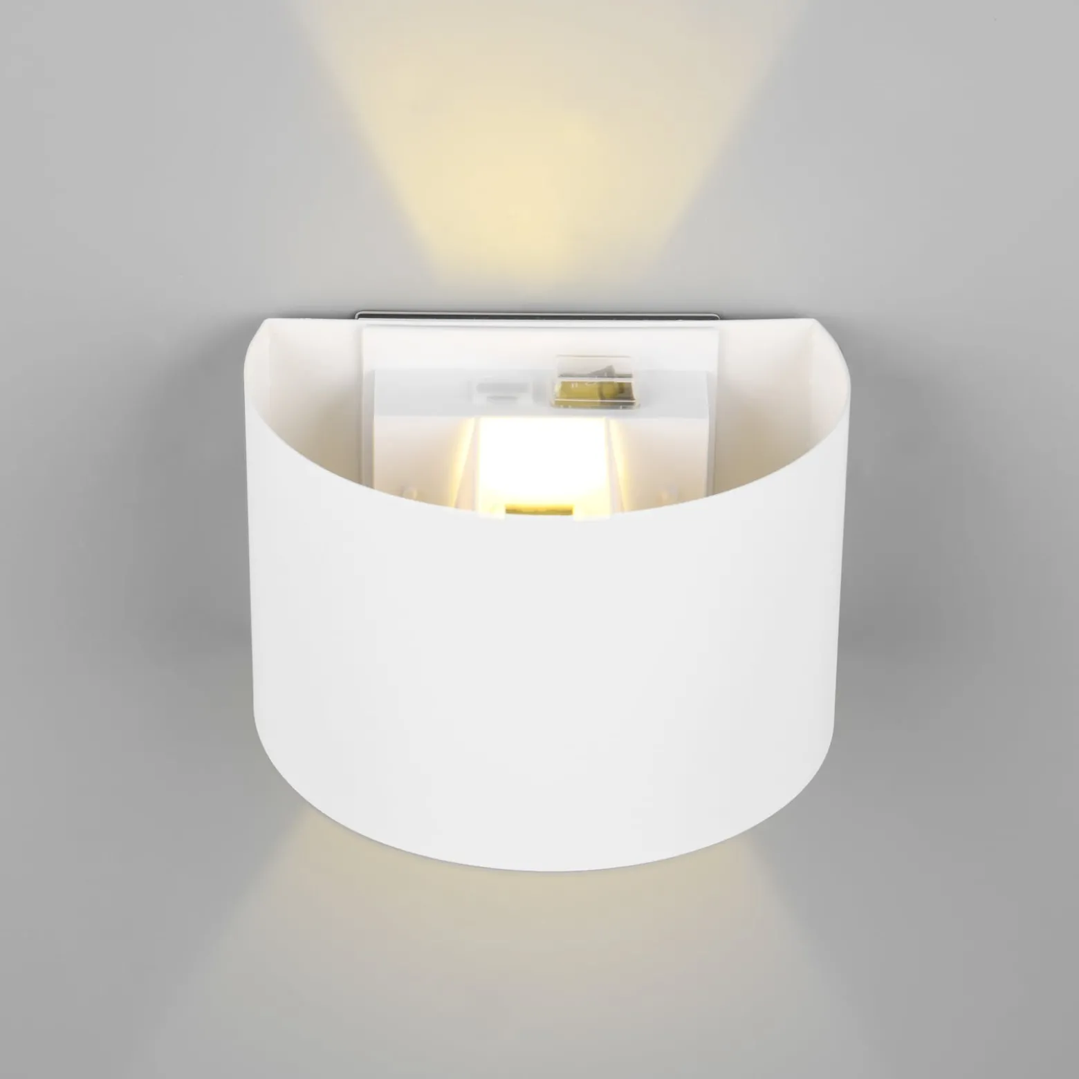 LED-Akku-Außenwandlampe Talent, weiß, Breite 16 cm, Sensor