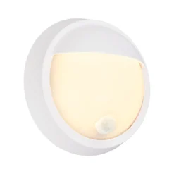 LED-Akku-Außenwandlampe 3785016 weiß Bewegungssensor Ø 17 cm