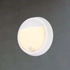 LED-Akku-Außenwandlampe 3785016 weiß Bewegungssensor Ø 17 cm