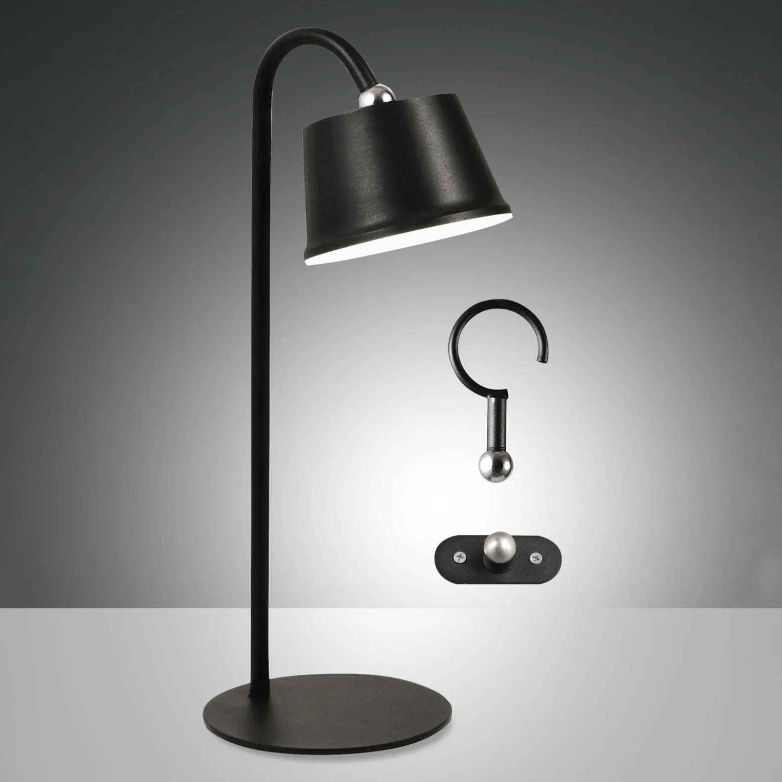 LED-Akkuleuchte Armanda, schwarz, Magnet, universal, IP54