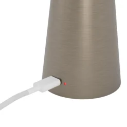 LED-Akkuleuchte Piccola, bronzefarben, Höhe 28 cm, IP54