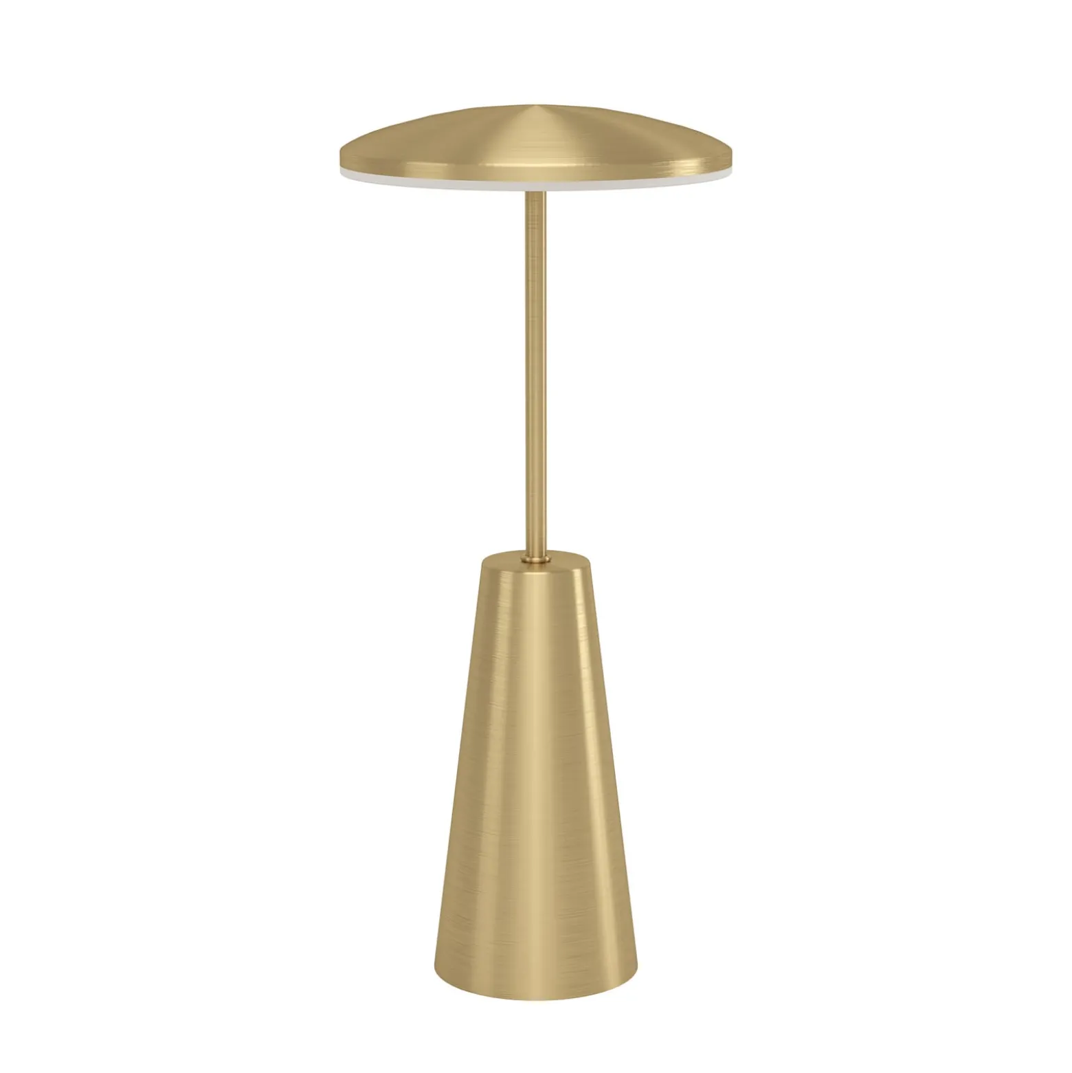 LED-Akkuleuchte Piccola, messingfarben, Höhe 28cm, IP54