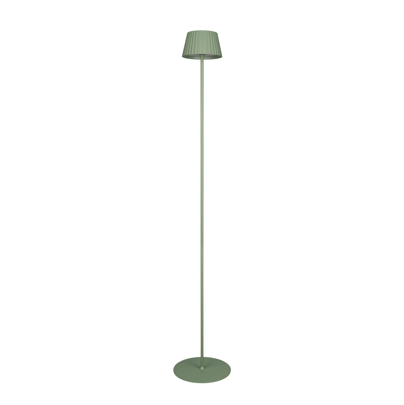 LED-Akku-Stehlampe Suarez, grün, Höhe 123 cm, Metall