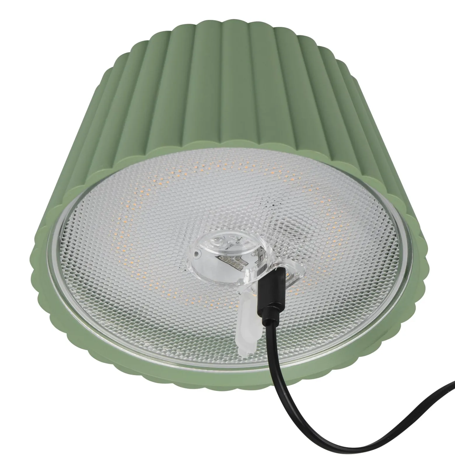LED-Akku-Stehlampe Suarez, grün, Höhe 123 cm, Metall