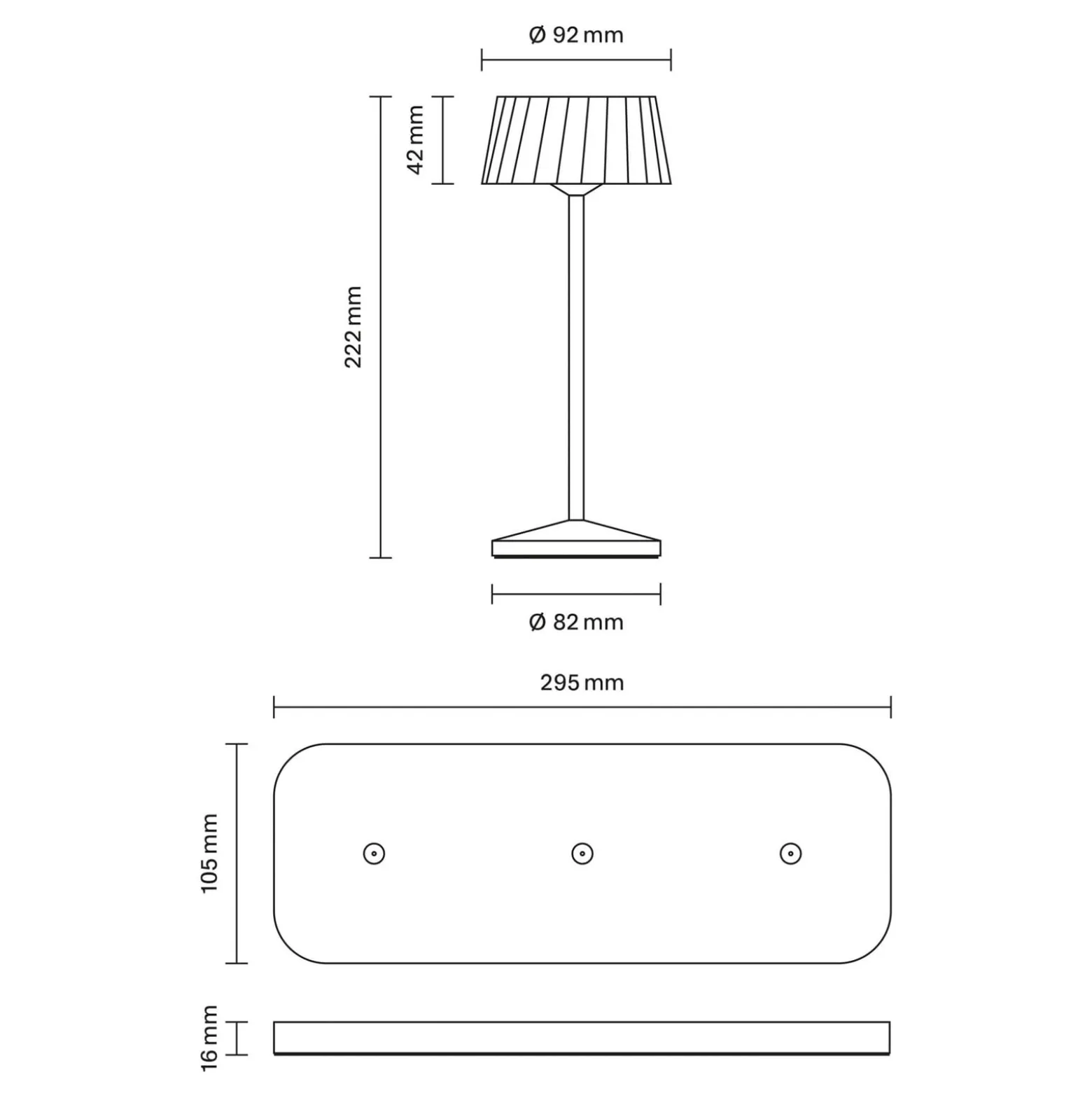 LED-Akku-Tischlampe Facetta, 3er-Set, weiß, 22 cm, IP44