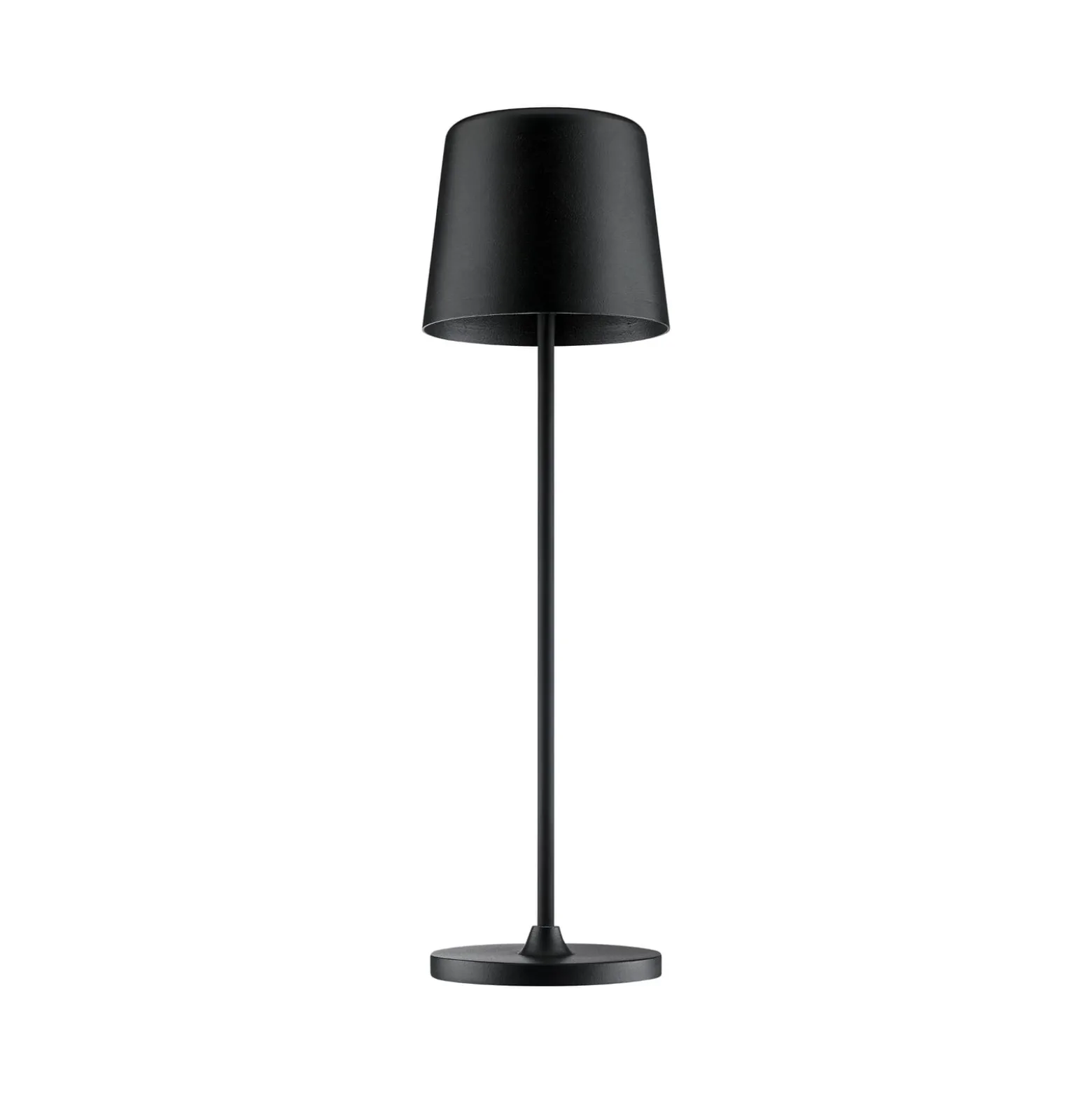 LED-Akku-Tischlampe Kaami, dimmbar schwarz matt