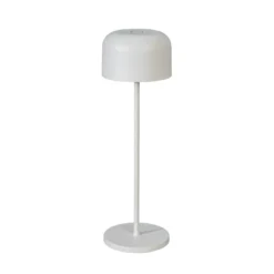 LED-Akku-Tischlampe Lille, Höhe 36 cm, weiß, IP54, USB