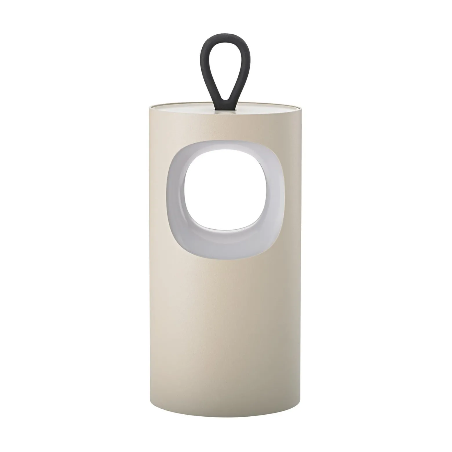 LED-Akku-Tischlampe Lunari, beige, 16 cm, Metall, CCT IP44