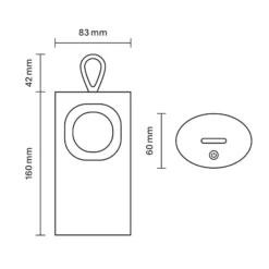 LED-Akku-Tischlampe Lunari, beige, 16 cm, Metall, CCT IP44