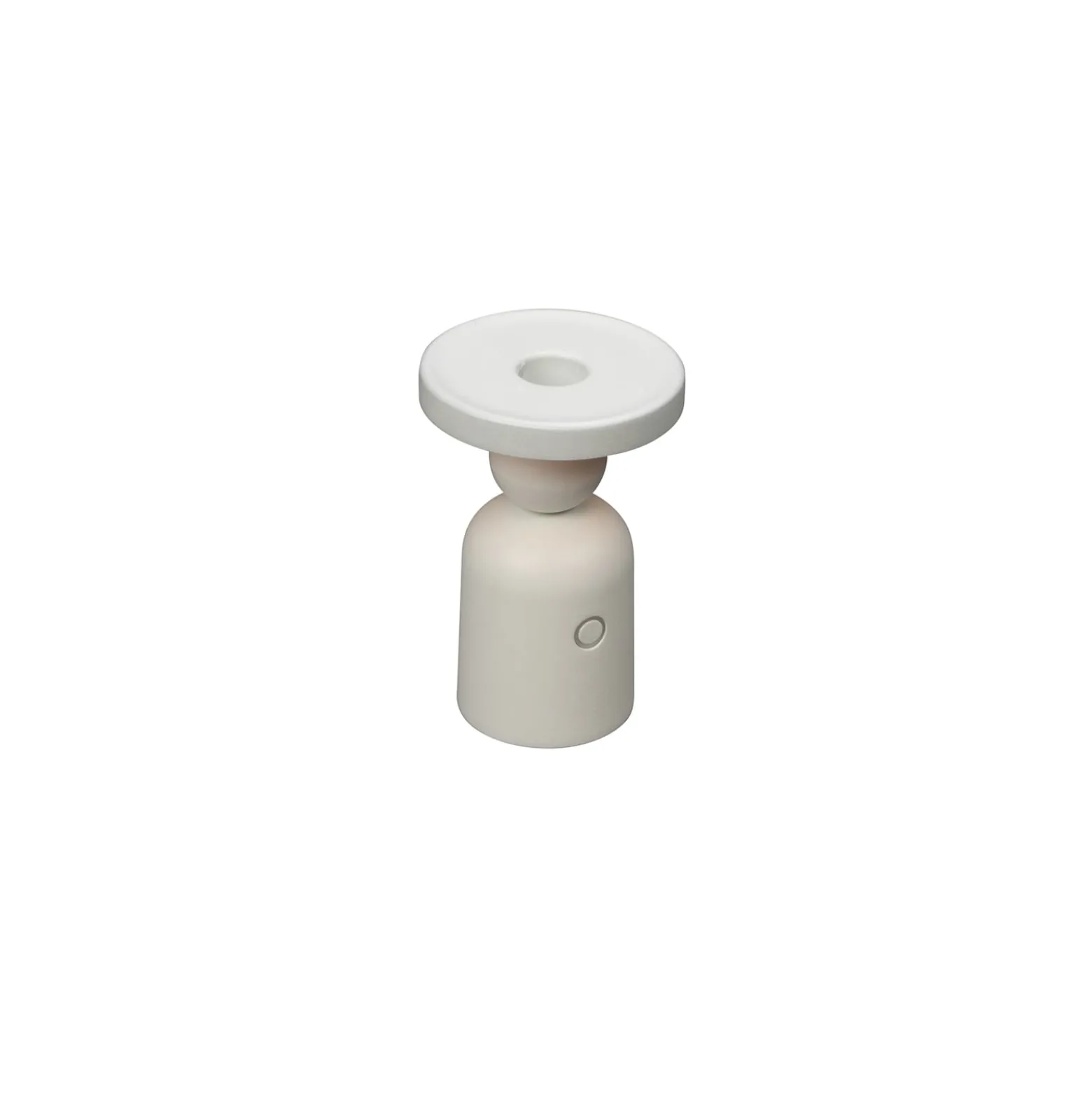 LED-Akku-Tischlampe Nantes, weiß, Alu, IP54, Dimmer, CCT
