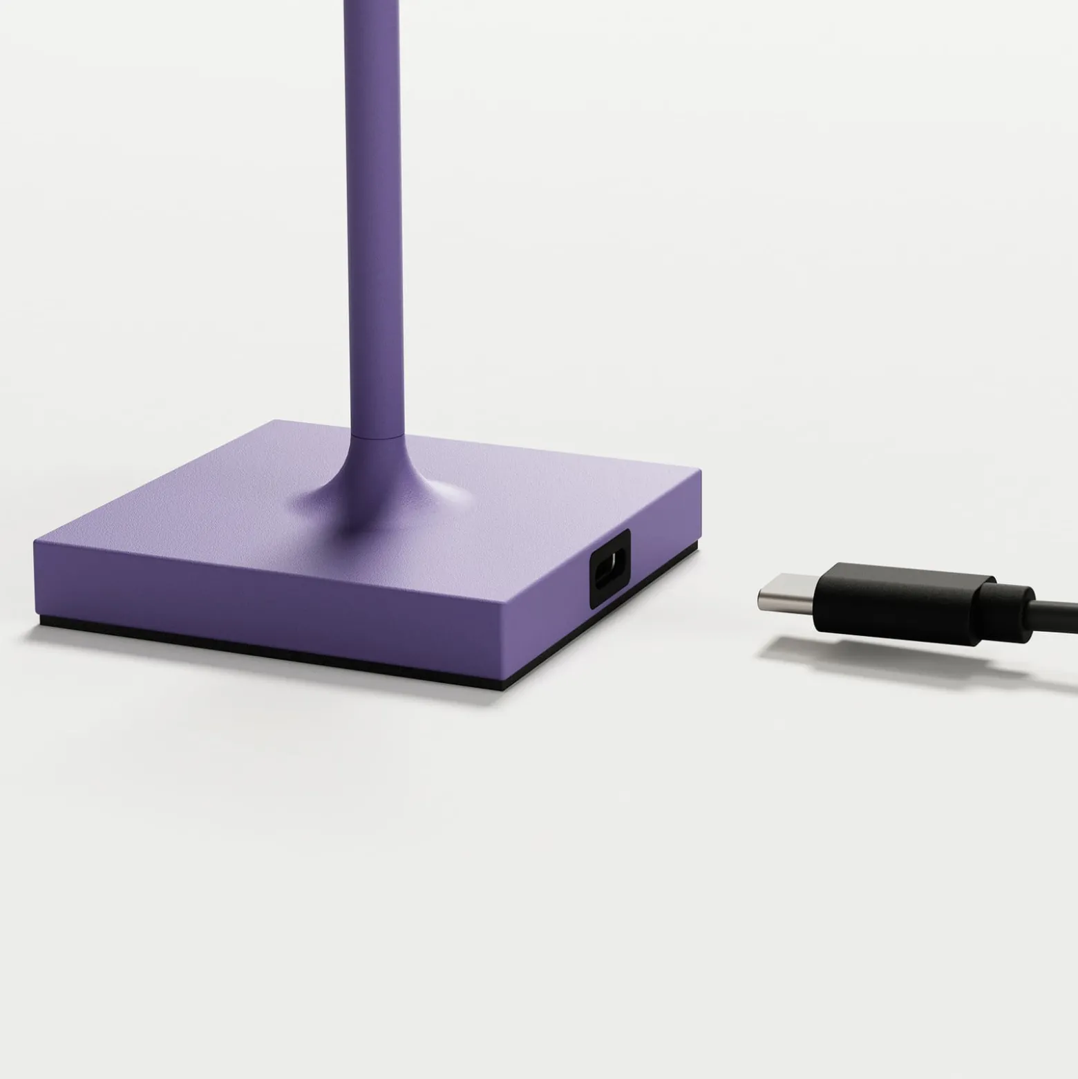 LED-Akkutischlampe Nuindie pocket, lila, IP54, dimmbar