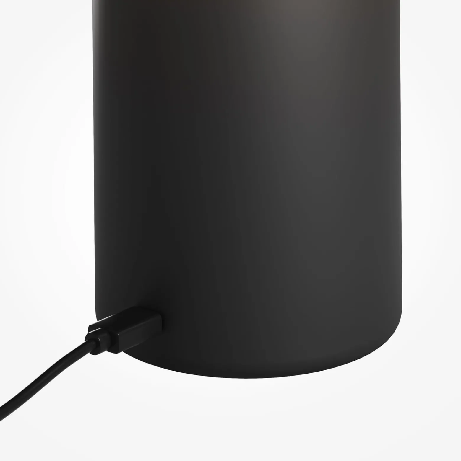 LED-Akku-Tischlampe Topo, schwarz, Höhe 20 cm, Metall Dimmer