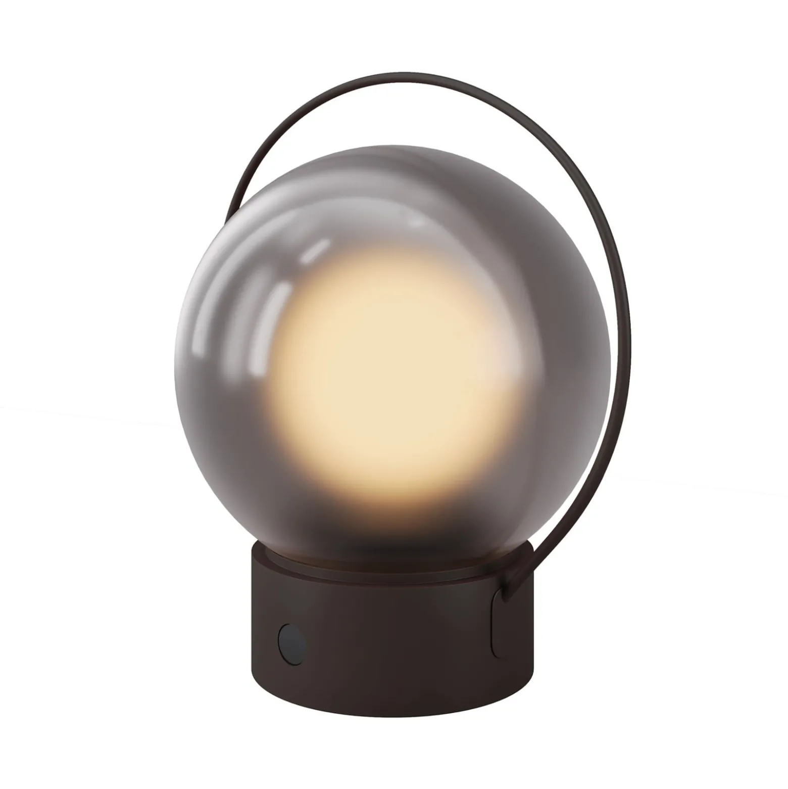 LED-Akku-Tischleuchte Elyra, braun, Höhe 20 cm, IP54, Dimmer