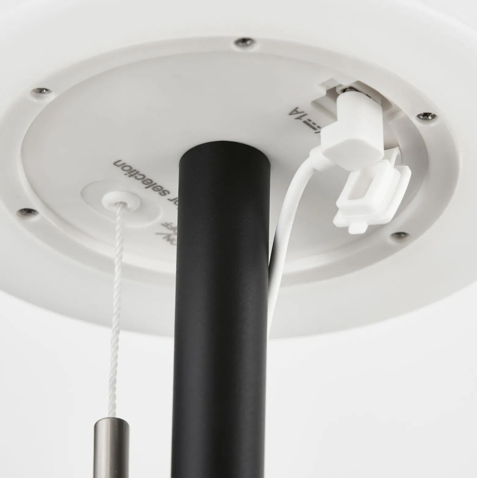 LED-Akku-Tischleuchte Fiumara schwarz/weiß 2er-Set