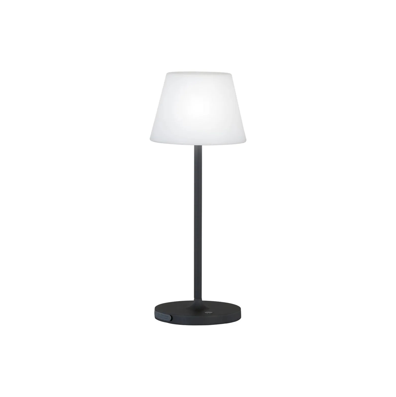 LED-Akku-Tischleuchte Flus, schwarz/weiß
