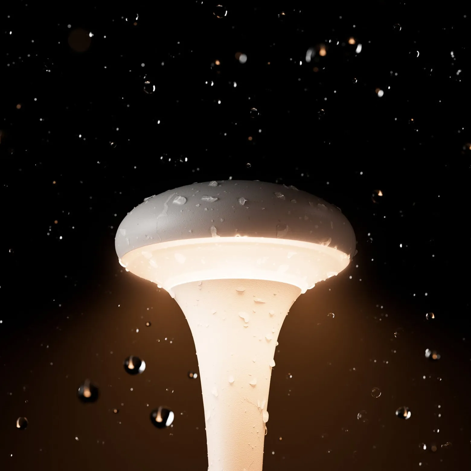 LED-Akkutischleuchte Nudrop mini, salbeigrün, IP54, dimmbar