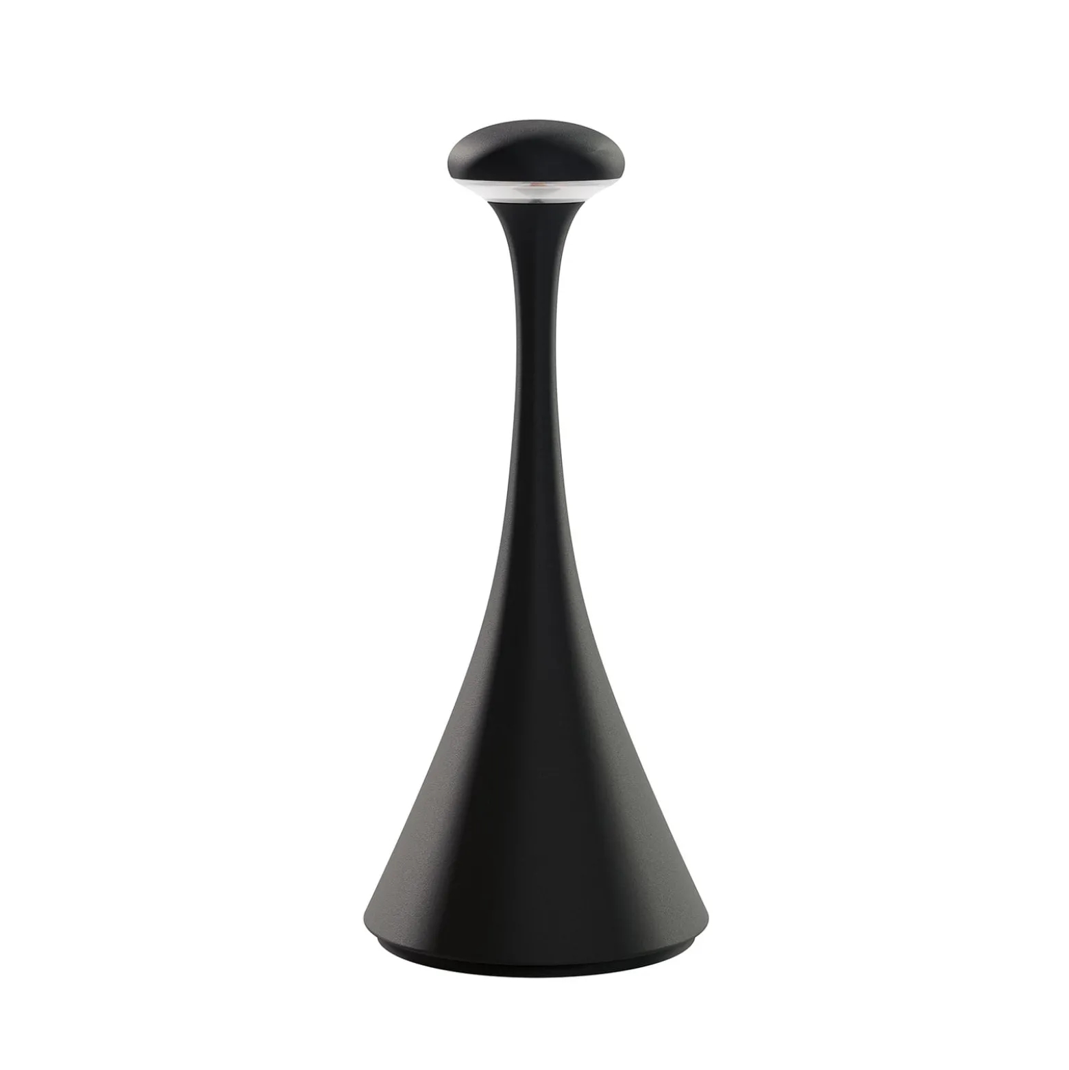 LED-Akkutischleuchte Nudrop mini, schwarz, IP54, dimmbar