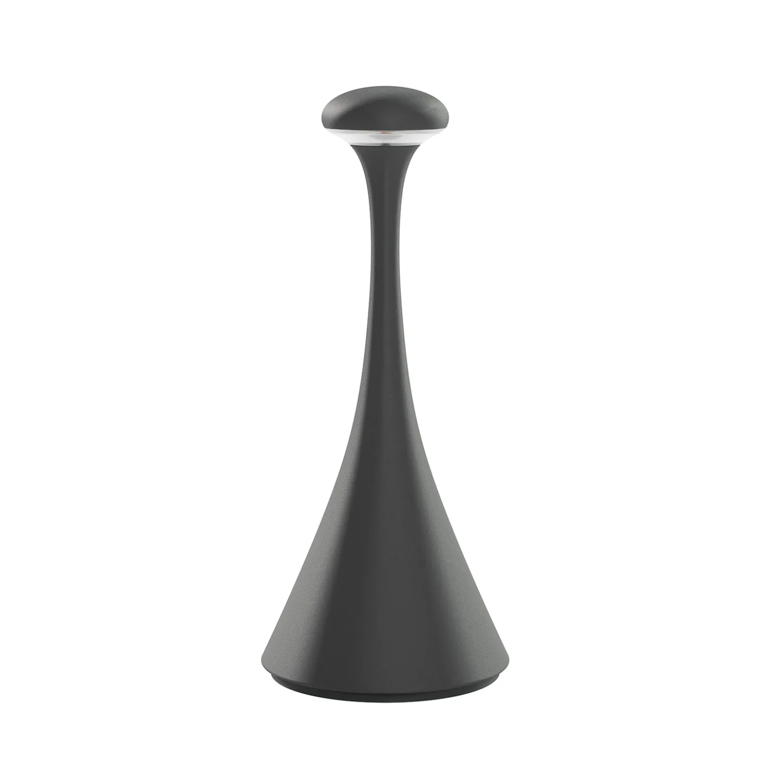 LED-Akkutischleuchte Nudrop mini, graphitgrau, IP54, dimmbar