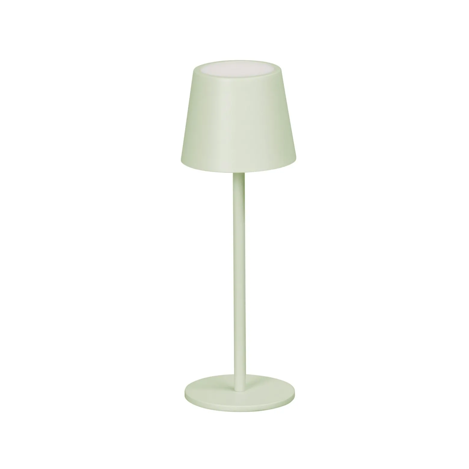 LED-Akku-Tischleuchte Roxi, mintgrün, Metall, IP54, Dimmer