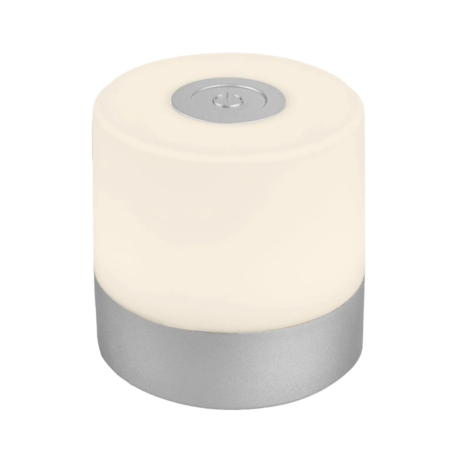 LED-Akku-Tischleuchte Smal, chromfarben, 2.700K, dimmbar