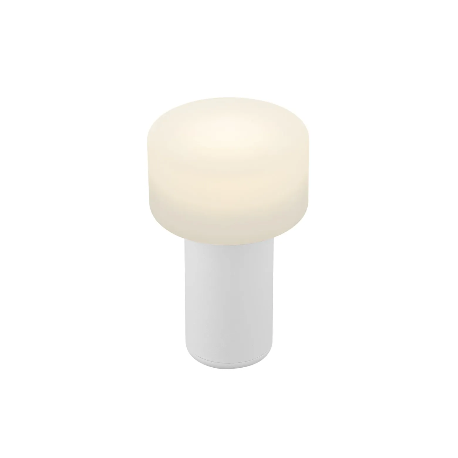 LED-Akku-Tischleuchte Tiny-B, weiß, Höhe 13 cm, IP54, USB