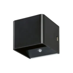 LED-Akku-Wandlampe Magnetic, schwarz, USB, Bewegungsmelder
