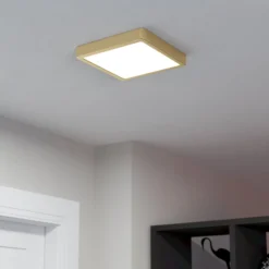 LED-Anbaupanel Fueva 5 IP20 830 messing 21x21cm