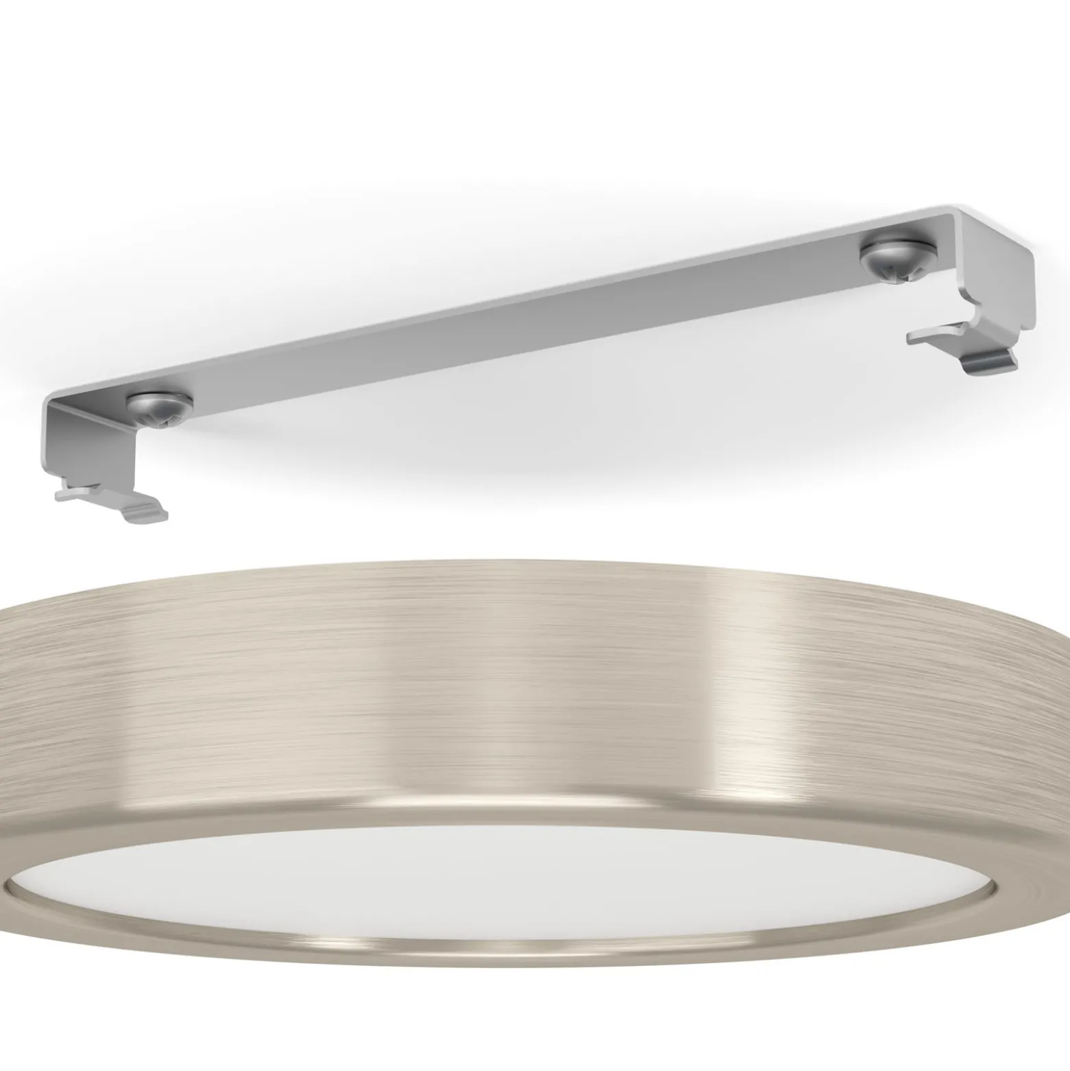 LED-Anbaupanel Fueva 5 IP20 830 nickel Ø16cm