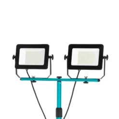 LED-Außenstrahler Avelar, schwarz/türkis, Höhe 193 cm Metall
