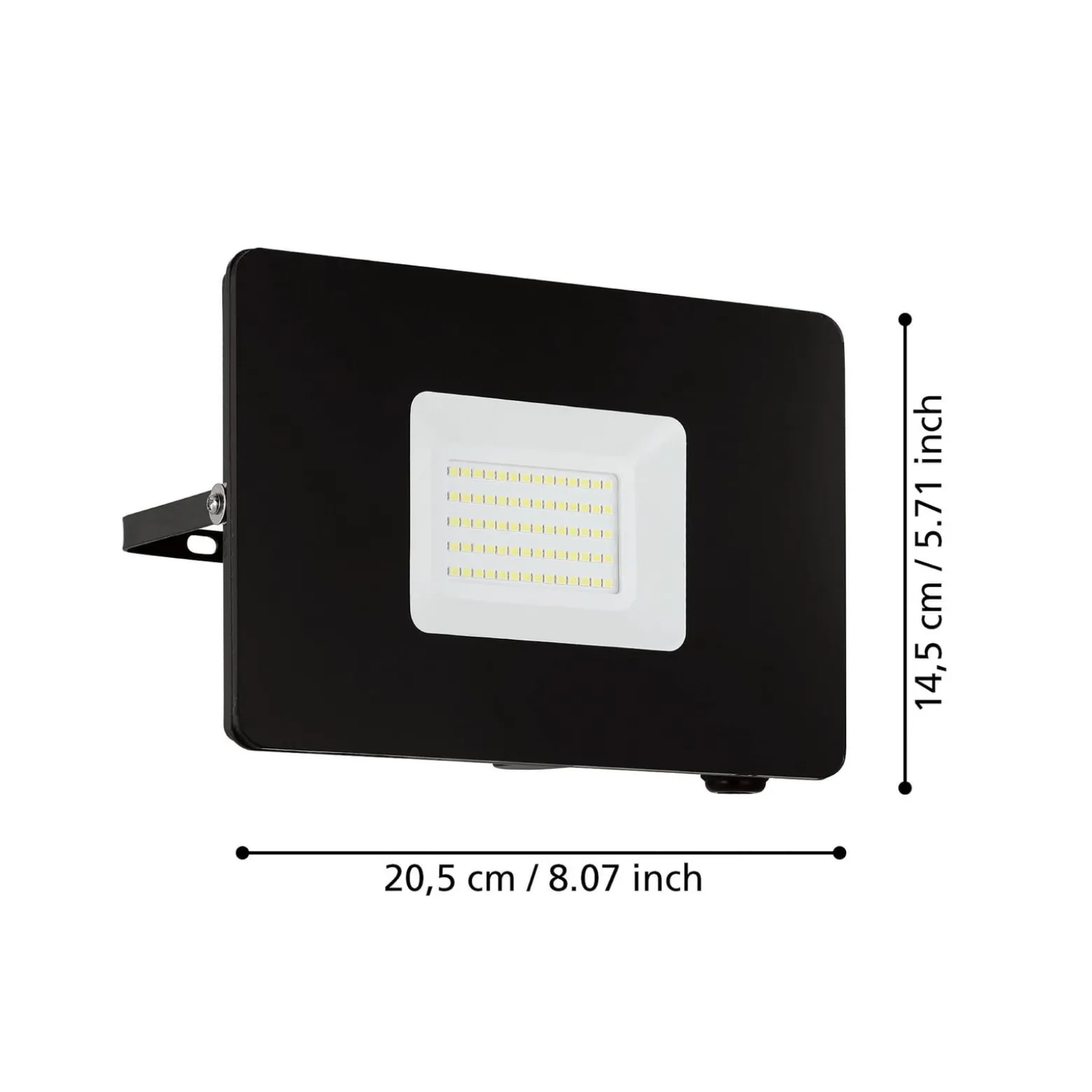 LED-Außenstrahler Faedo 3 in Schwarz, 50W