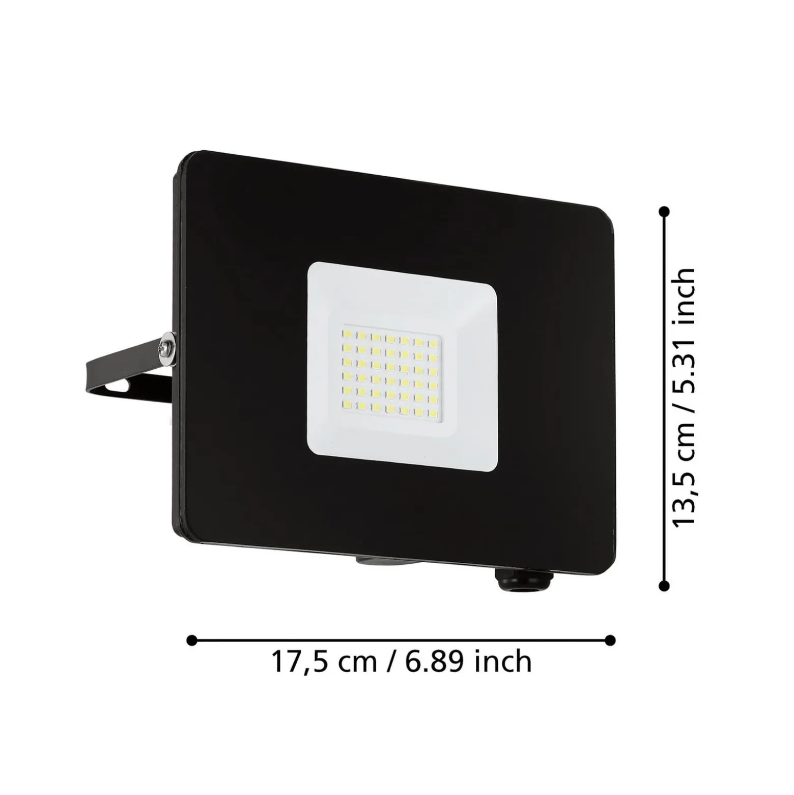 LED-Außenstrahler Faedo 3 in Schwarz, 30W