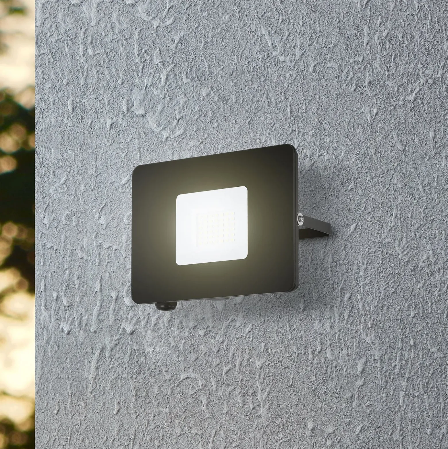 LED-Außenstrahler Faedo 3 in Schwarz, 30W