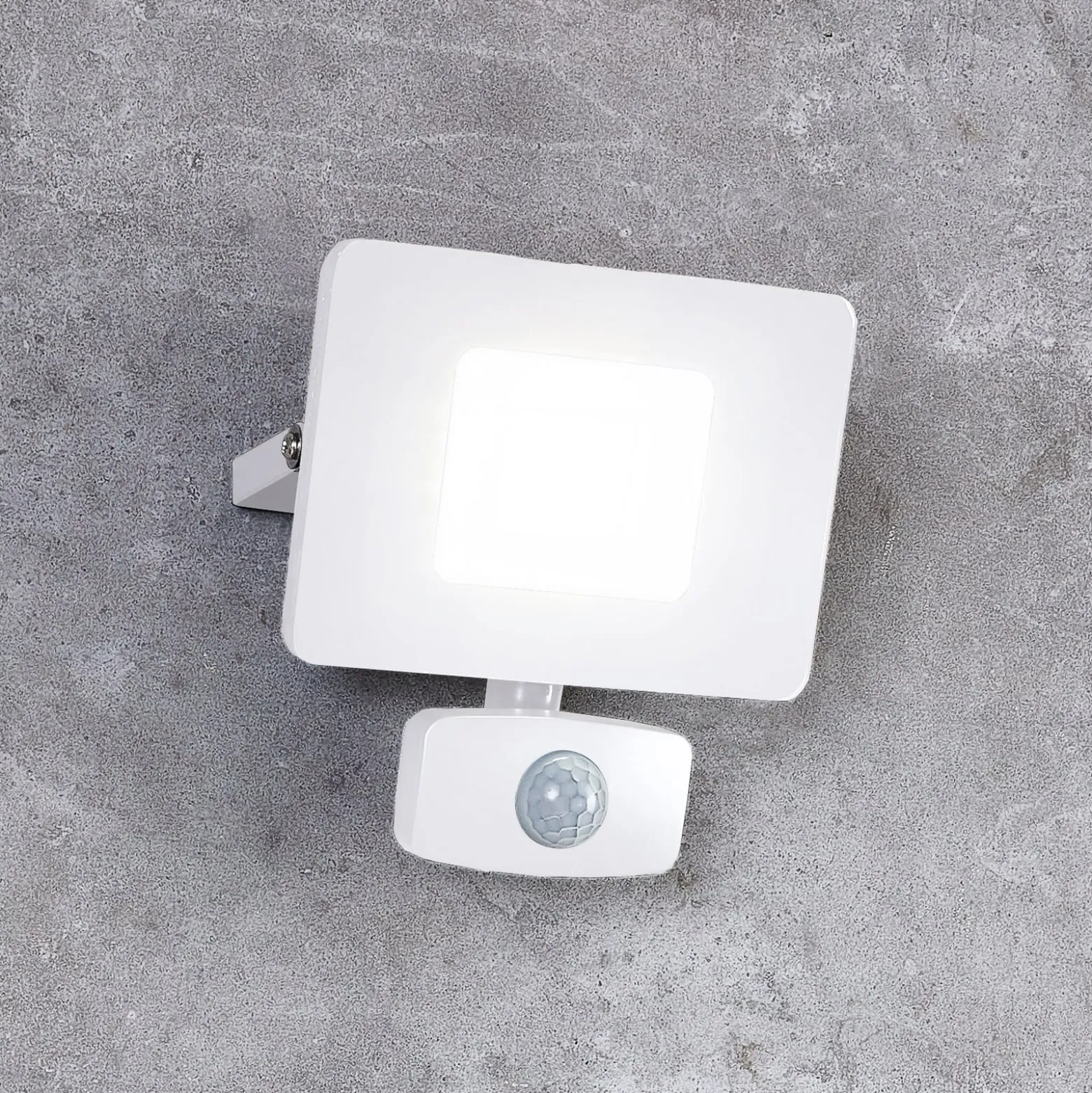 LED-Außenstrahler Faedo 3 mit Sensor, weiß, 20W