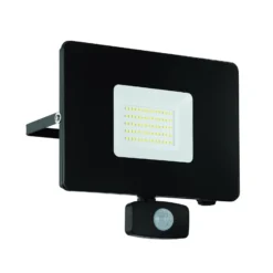 LED-Außenstrahler Faedo 3 mit Sensor, schwarz, 50W