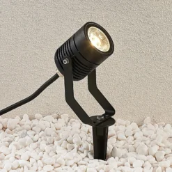 LED-Außenstrahler Maris m. Erdspieß, IP65, schwarz