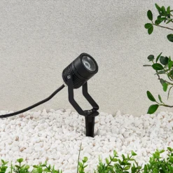LED-Außenstrahler Maris m. Erdspieß, IP65, schwarz