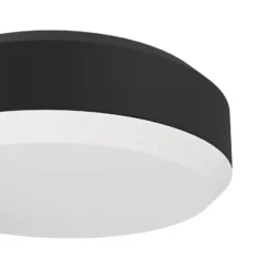 LED-Außenwandlampe Fornaci, schwarz, Breite 16 cm, Metall
