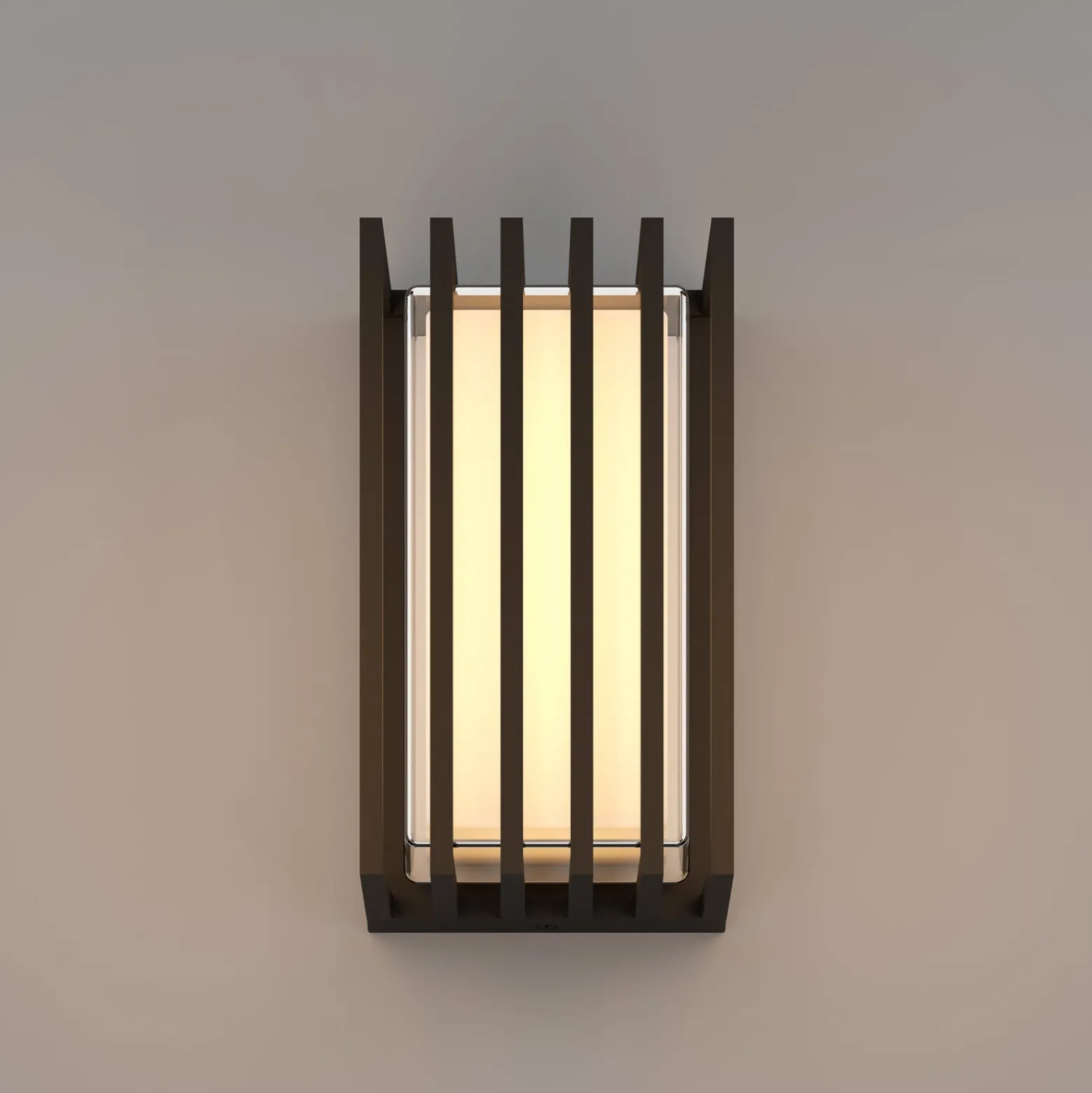 LED-Außenwandlampe Genovese, schwarz, Höhe 24 cm, Metall