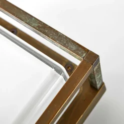 LED-Außenwandlampe Ice Cubic 3404, messing antik